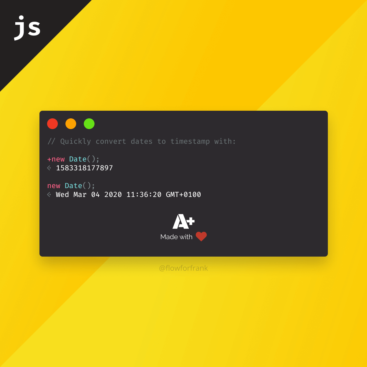 How to Convert Dates to Timestamps in JavaScript