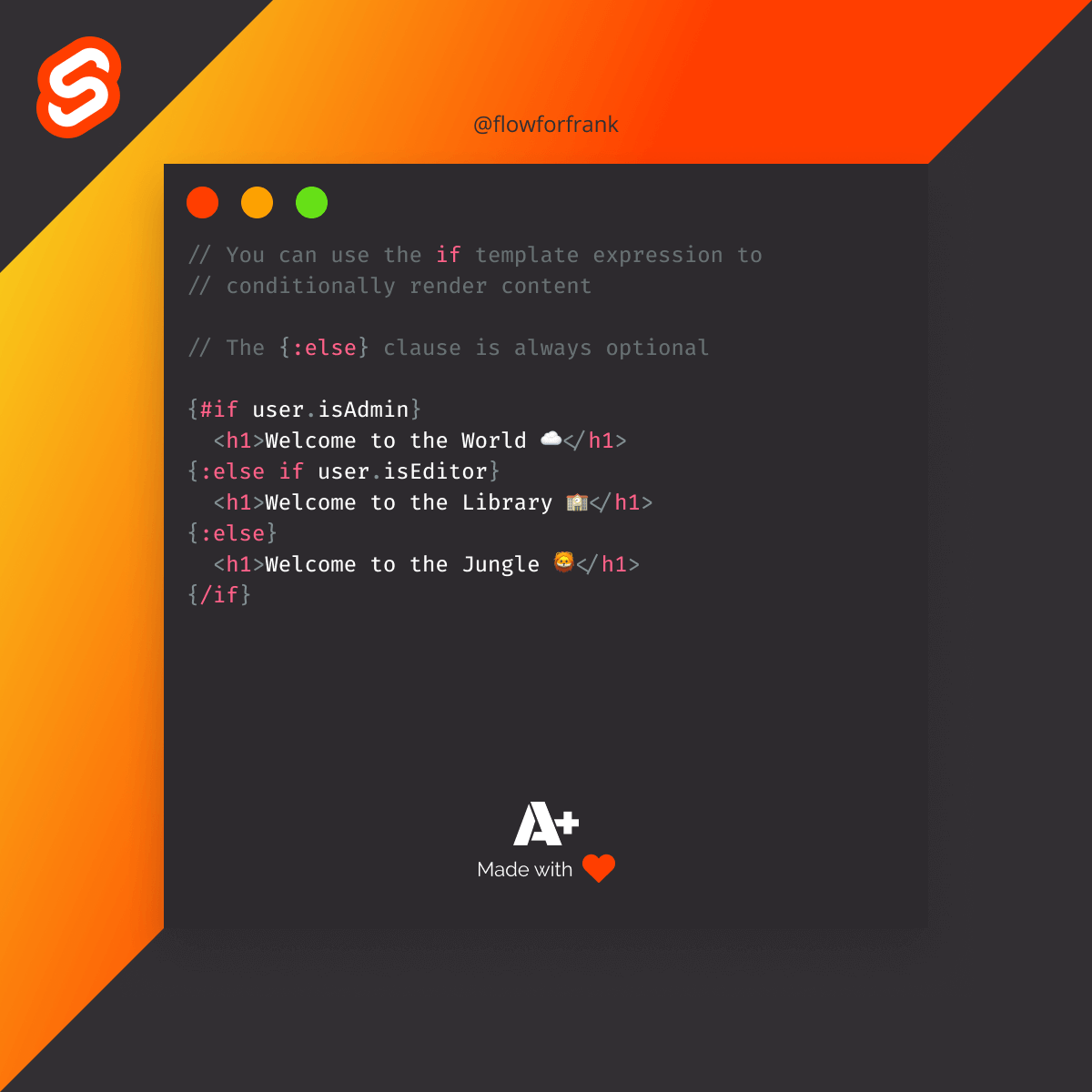 If Statements in Svelte