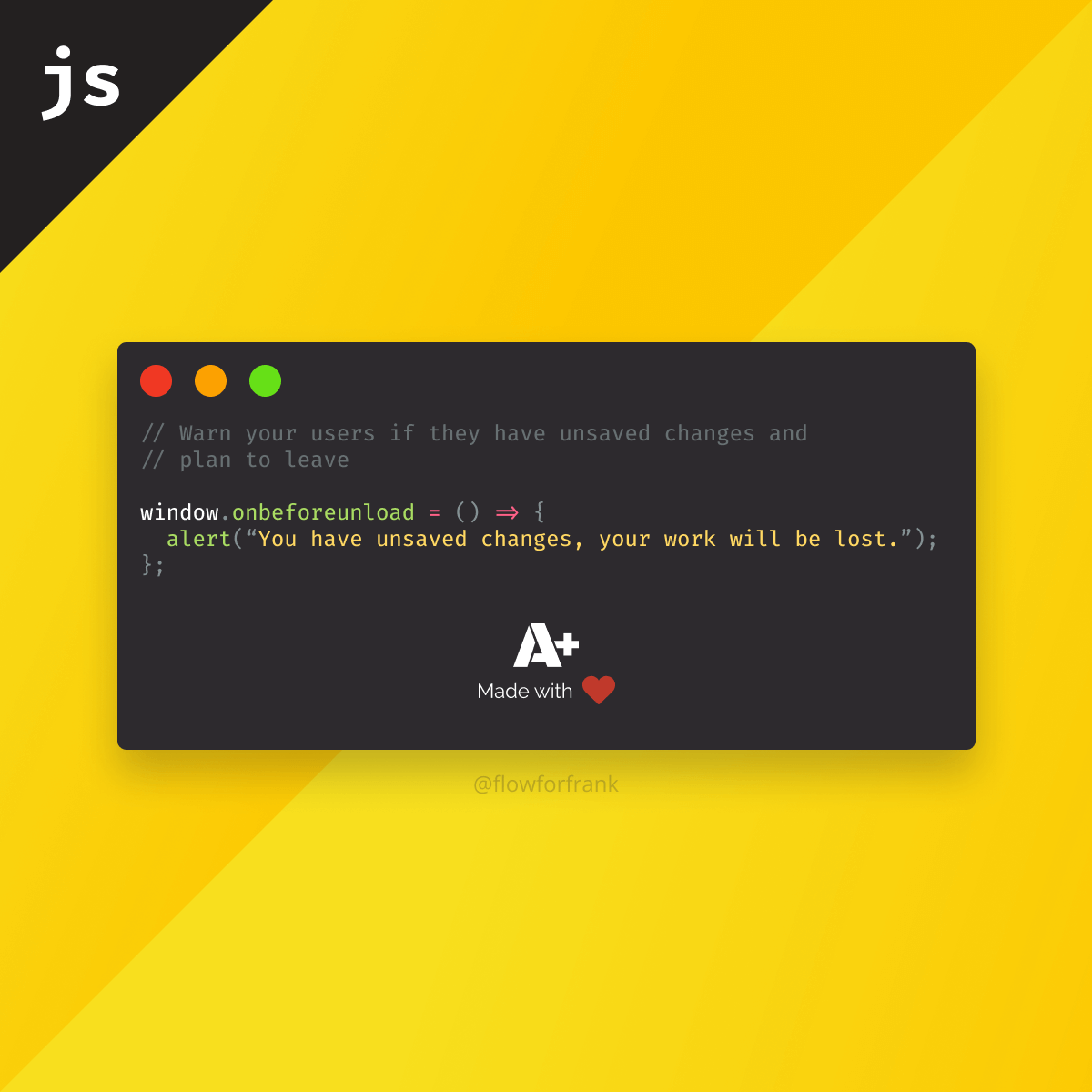 How to Warn Users About Unsaved Changes in JavaScript