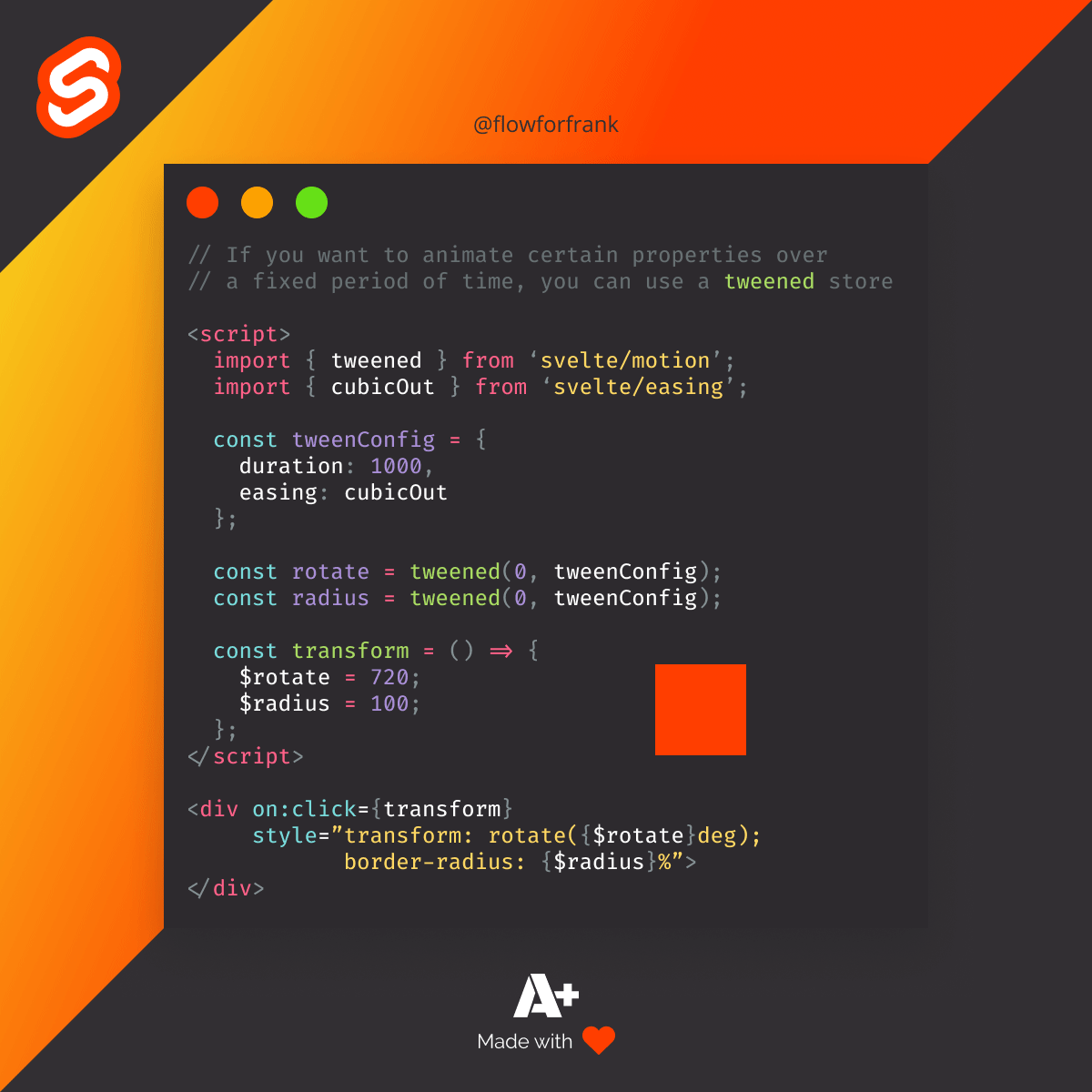 How to Create Tweens in Svelte