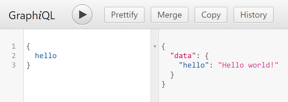 Running queries in Graphiql