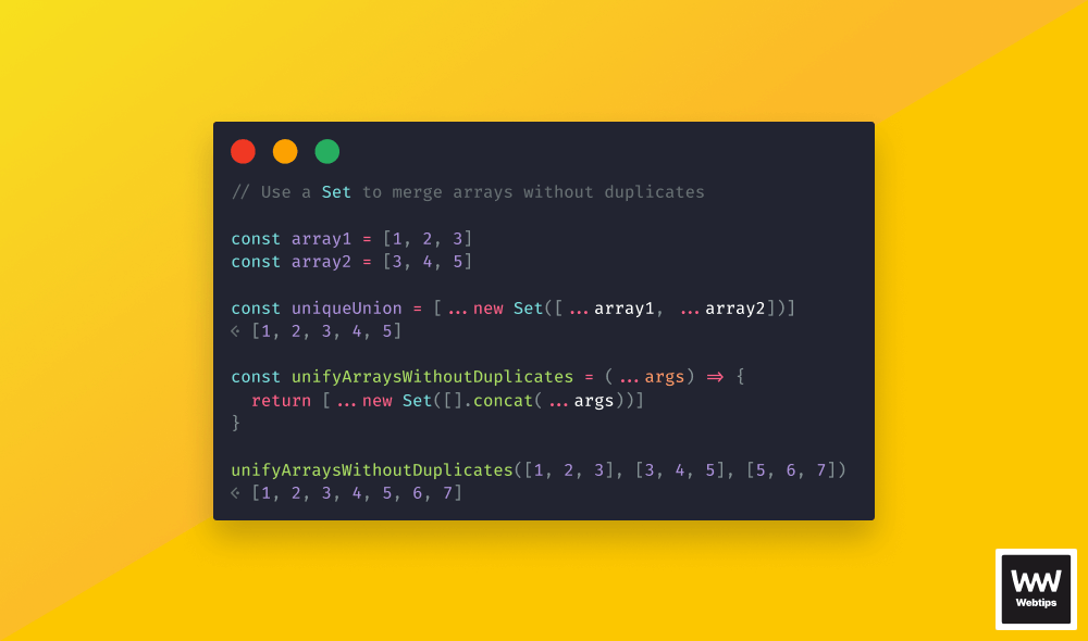 How to Merge Arrays Without Duplicates in JavaScript