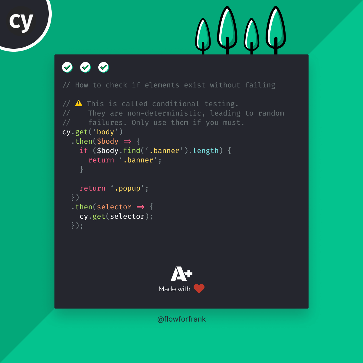 How to Check if Element Exists Without Failing in Cypress