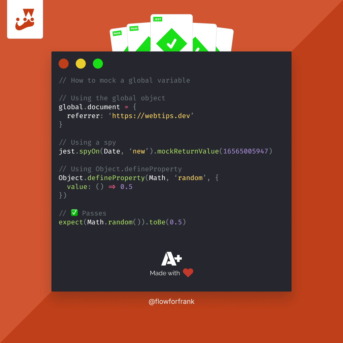 3 Ways to Mock Global Variables in Jest