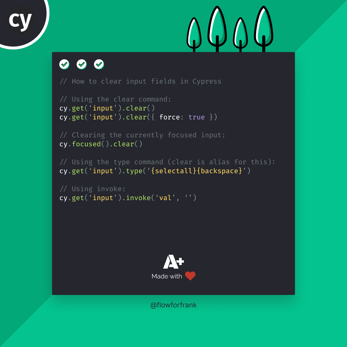 3 Different Ways to Clear Inputs in Cypress