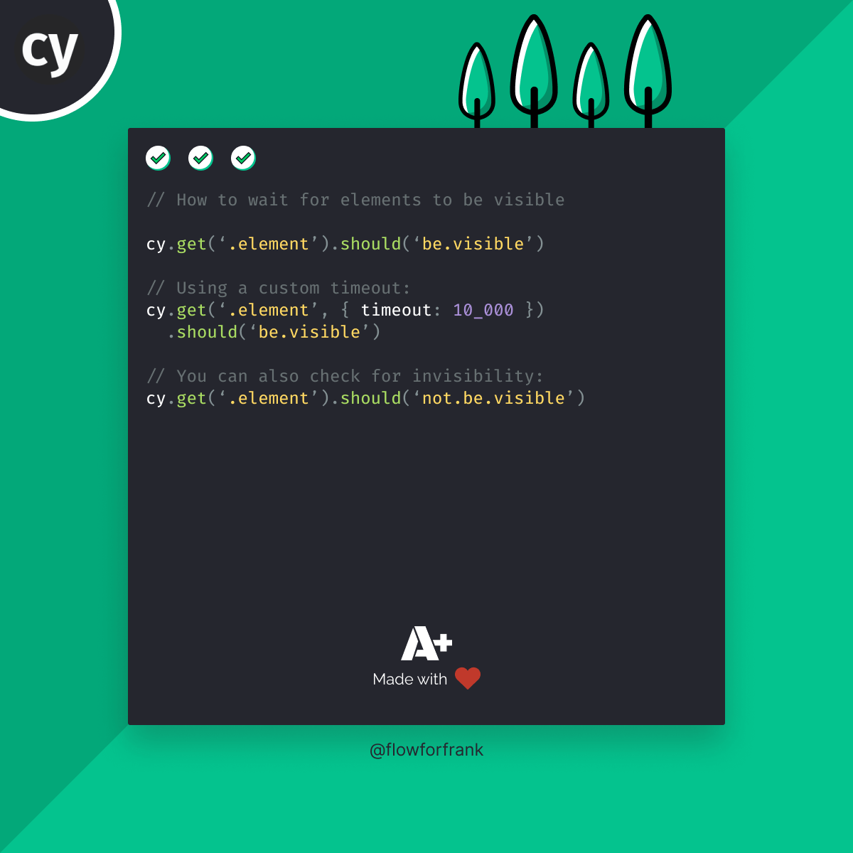 How to Wait for Elements to Be Visible in Cypress